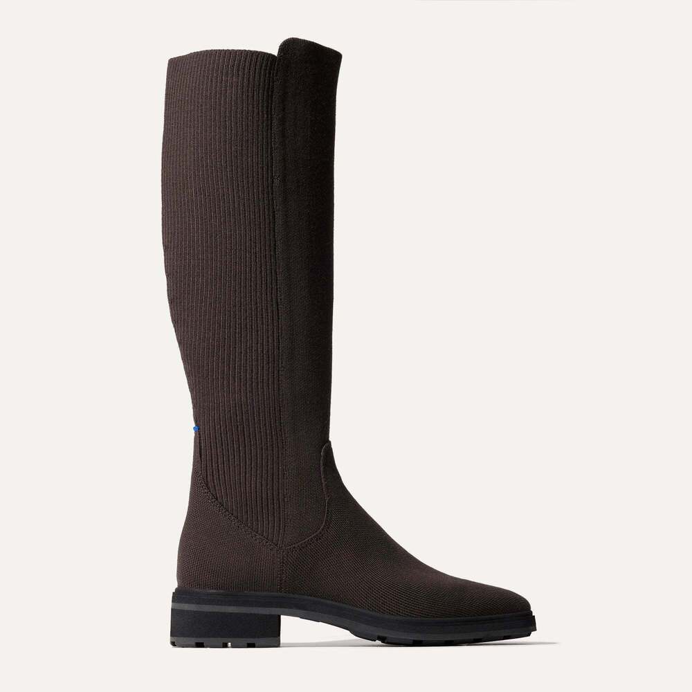 Rothy's The Tall Lug Boot - Truffle Brown Size 7.5